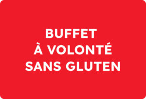 buffet à volonté sans gluten