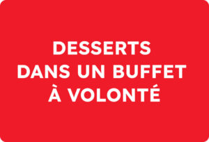 buffet dessert à volonté