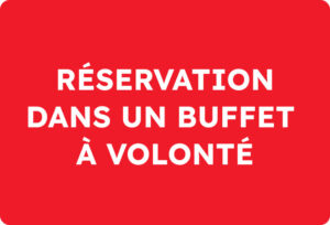 réservation dans un buffet à volonté