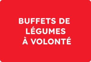 buffet de légumes à volonté