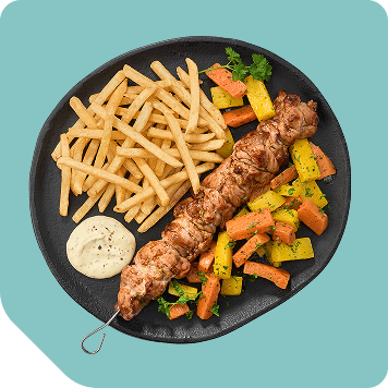 brochette araignée de porc