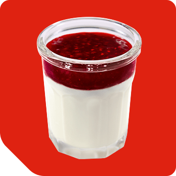 fromage blanc framboise