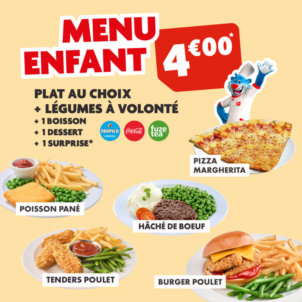 Menu enfant 4€