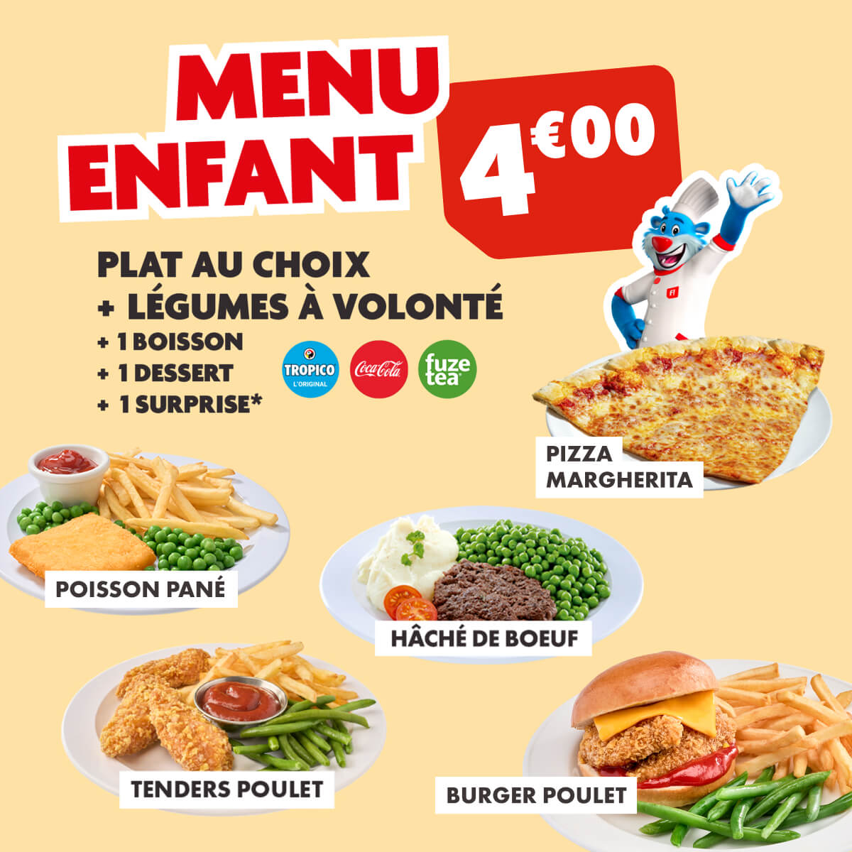 Menu enfant 4€