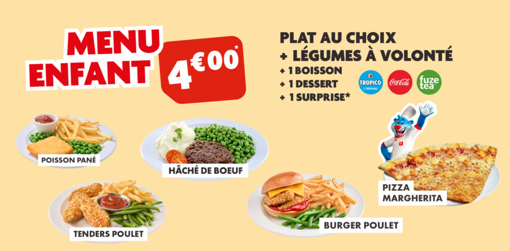 Menu enfant 4€