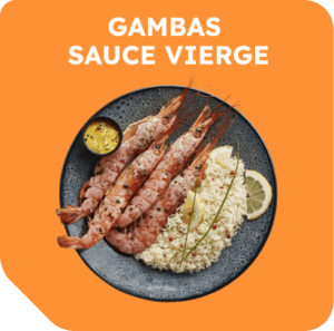 gambas sauce vierge