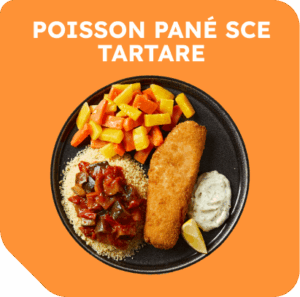 poisson pané sce tartare