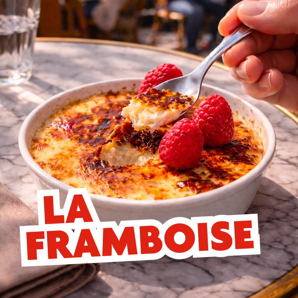 creme brulée framboise