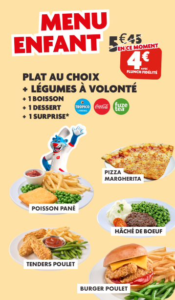Menu enfant 4€