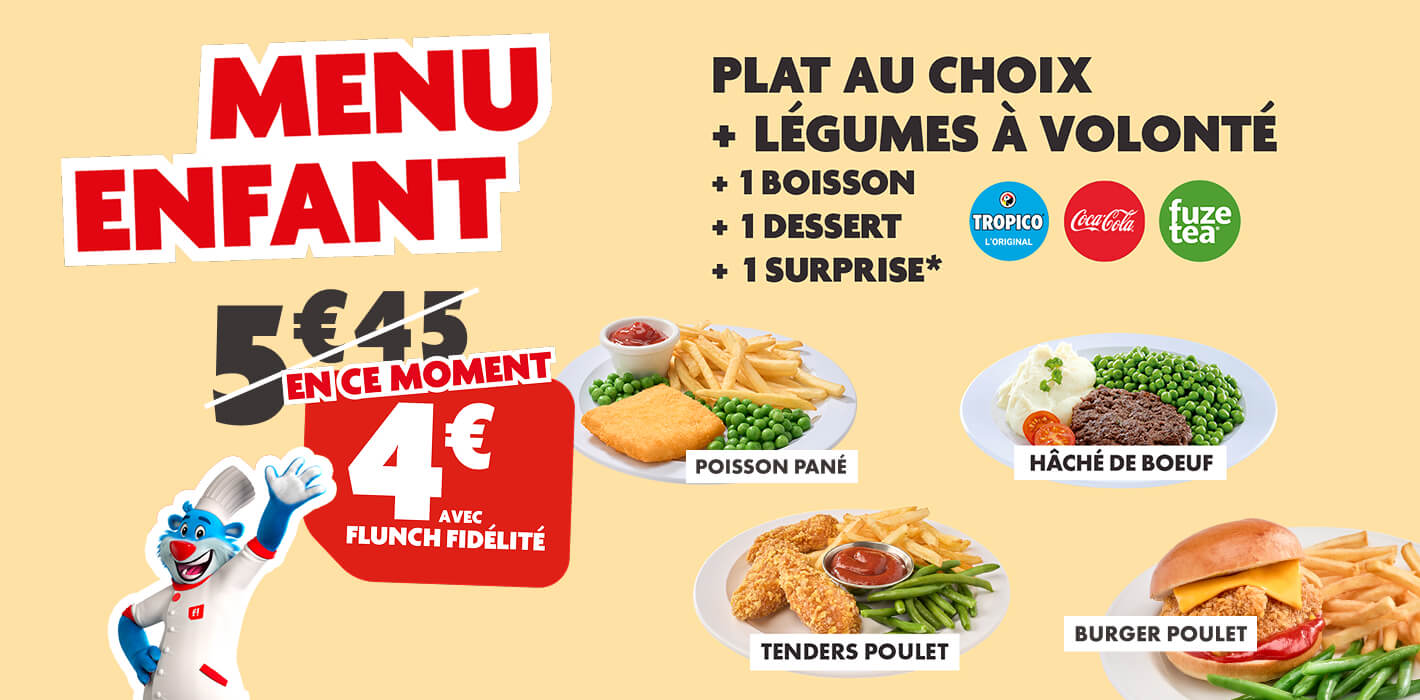 Menu enfant 4€