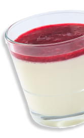 panna cotta framboise