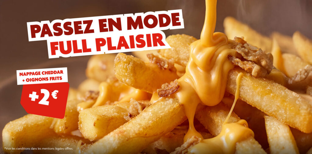 Frites cheddar