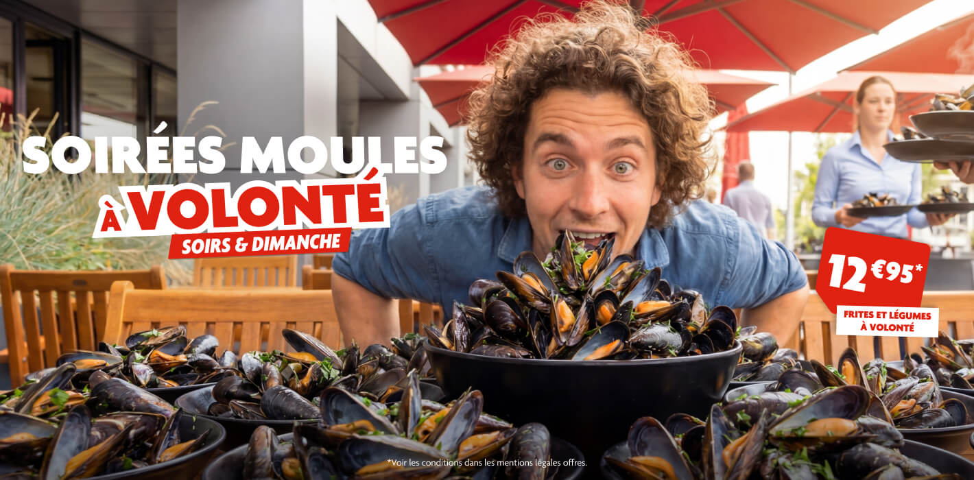 Soirées : Moules à volonté
