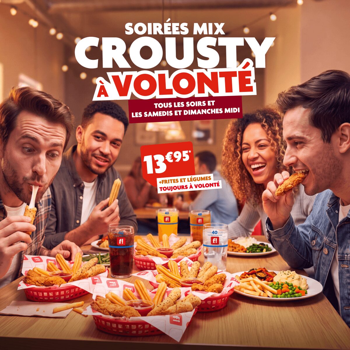 Mix crousty à volonté